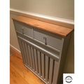 Bespoke Radiator Cover With Fake Drawers - Fulleylove Woodworking