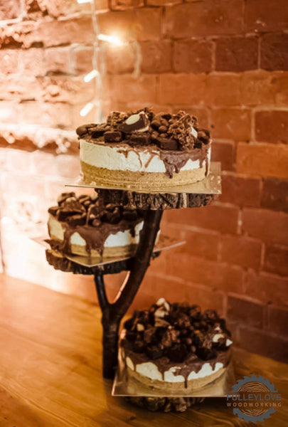 Tier Log Cake Stand Wedding Cake Stand Fulleylove Woodworking