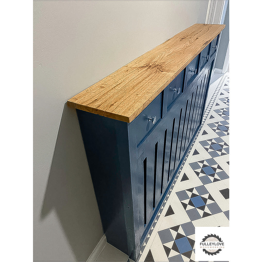 Bespoke Radiator Cover With Drawers - Fulleylove Woodworking